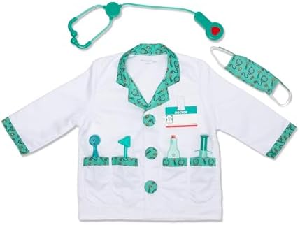 Melissa & Doug Melissa Doug Doctor Role Play Costume Dress-Up Set 7 pcs