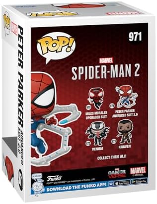 Funko POP Spider-Man 2- Peter Parker Suit - Spider-Man - Collectable Vinyl Figure