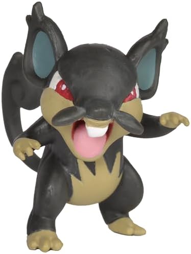 Pokemon 95003 2 Battle Action Figure Includes 2 Alolan Rattata and 2 Sandygast Pack of 2