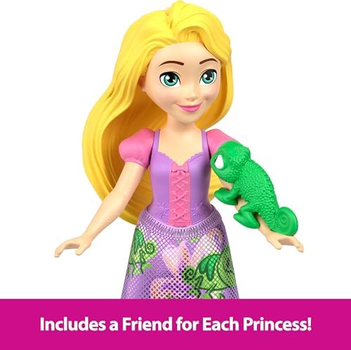 Mattel Disney Princess Friends Set with 5 Posable Small Doll