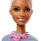 Barbie Fashion Doll Beach-Themed with Blonde Hair Pink Blue Floral Swimsuit