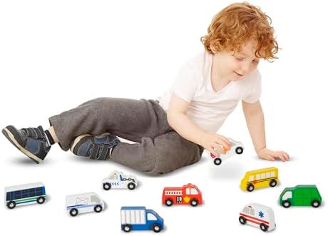 Melissa & Doug Melissa Doug Wooden Town Vehicle