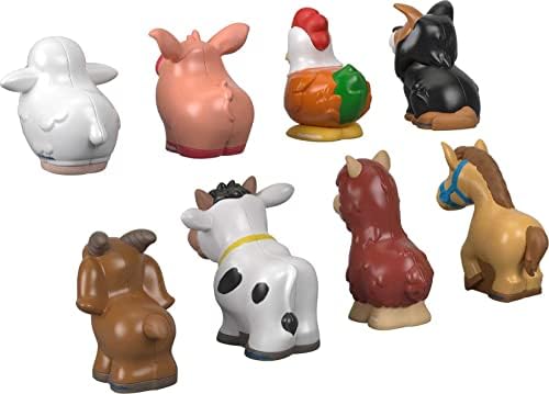 Fisher-Price Little People Toddler Farm Animal Friends 8-Piece Figure Set for Pretend