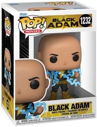 Funko Pop - Black Adam - Black Adam No Cape with Lighting Chest Bundled with a Byron's