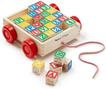 Melissa & Doug Melissa Doug Classic ABC Block Cart 1 Count Pack of 1