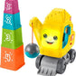 Fisher-Price Baby Toddler Learning Toy Count Stack Crane with Blocks Lights Music Sounds