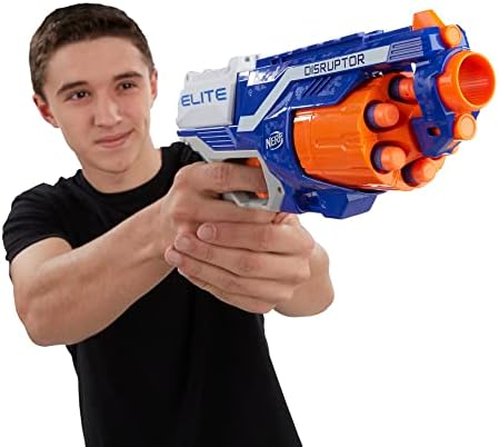 Nerf Elite Disruptor Dart Blaster Reflex Slam Fire Blue Easter Gifts for Amazon
