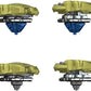Beyblade Hasbro Burst QuadDrive Berserk Balderov B7 and Cyclone Belfyre B7 Spinning Top