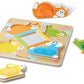 Melissa & Doug Melissa Doug First Play Wooden Touch and Feel Puzzle