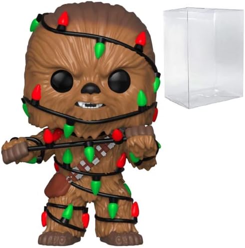 Funko POP Star Wars Holiday - Chewbacca with Christmas Lights Funko Vinyl Figure Bundled