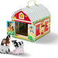 Melissa & Doug Melissa Doug Latches Barn Toy Sensory Activity Doors And Locks Toy Farm