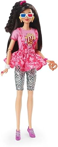 Barbie Rewind Doll with Curly Blonde Hair 1980s-inspired Prom Queen Outfit Displayable