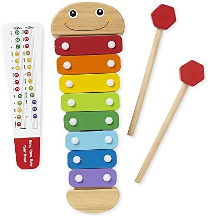 Melissa & Doug Melissa Doug Caterpillar Xylophone Musical Toy With Wooden Mallets 15.25 x