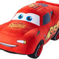 Mattel Disney Pixar Cars Lightning McQueen Talking Plush Toy Car with 10 Sounds 10-inch