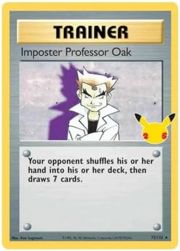 Pokemon Imposter Professor Oak - Celebrations - 73102 - Holo Rare - Pokemon Card