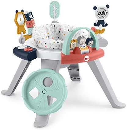 Fisher-Price Baby to Toddler Toy 3-in-1 Spin Sort Activity Center and Play Table with 10