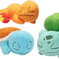 Pokemon 5 Sleeping Squirtle Charmander Bulbasaur Starter Plush