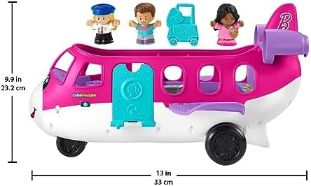 Fisher-Price Little Barbie Dream Airplane Presented By Little People With 1 Airplane 1