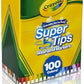 Crayola Super Tips Marker Set 100ct Fine Point Washable Markers Drawing Markers for
