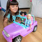 Barbie Toy Car Doll-Sized SUV Purple Off-Road Vehicle
