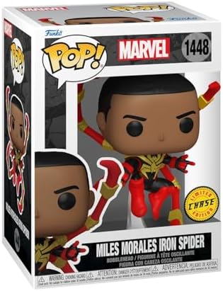 Funko POP Marvel Spider-Man Comics - Miles Morales Iron Spider - 16 Odds for Rare Chase Variant - Marvel Comics - Collectable Vinyl Figure