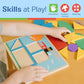 Melissa & Doug Melissa Doug Beginner Wooden Pattern Blocks Educational Toy With 5