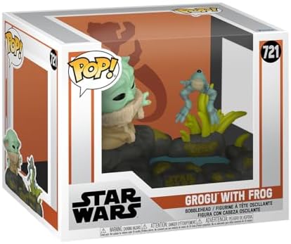 Funko POP Deluxe Star Wars The Mandalorian - Din Grogu The Child Baby Yoda with Froga - Collectable Vinyl Figure