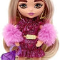 Barbie Extra Minis Doll with Blonde Hair Wearing Shimmery Dress Furry Shrug 5.5-inch