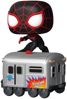 Funko POP Trains Disney 100 - Marvel Miles Morales on Subway Car - Spider-Man - Collectable Vinyl Figure