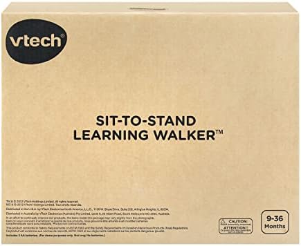 VTech Sit-to-Stand Learning Walker Frustration Free Packaging Blue