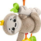 Fisher-Price Baby Toy Slow Much Fun Stroller Sloth Travel Activity with Motion Sensory