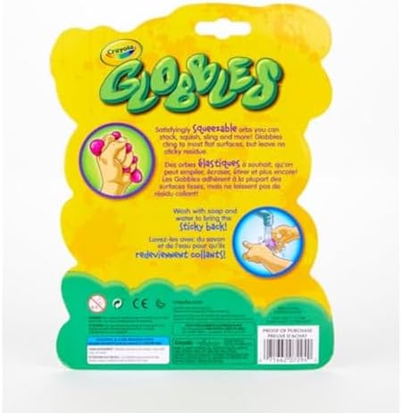 Crayola Globbles Fidget Toy 6ct Sticky Stress Ball Calming Sensory for Stress Relief