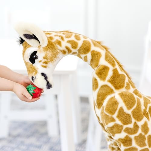 Melissa & Doug Melissa Doug Plush - Standing Baby Giraffe Brown and Peach