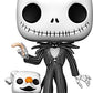 Funko Pop Disney The Nightmare Before Christmas - 10 Inch Jack Skellington with Zero