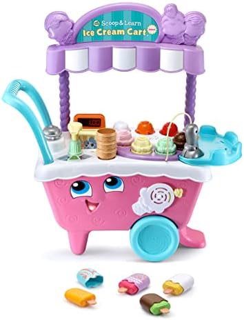 LeapFrog Scoop and Learn Ice Cream Cart Deluxe Frustration Free Packaging Pink