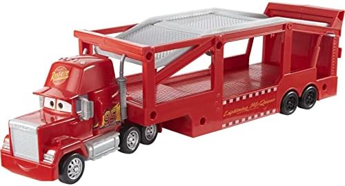 Mattel Disney and Pixar Cars Mack Hauler 13-inch Toy Transporter Truck with Ramp Carry Storage for 12 Vehicle