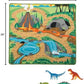 Melissa & Doug Melissa Doug Prehistoric Playground Dinosaur Activity Rug 39 x 36 inches -