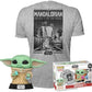 Funko Pop Tee The Mandalorian - Grogu with Cookies - M
