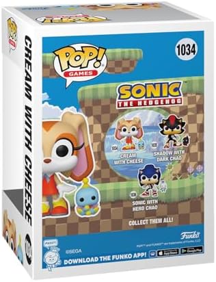 Funko POP Buddy Sonic - Cream with Cheese - Sonic The Hedgehog - Collectable Vinyl Figure