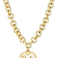 Barbie Round Link Heart Necklace