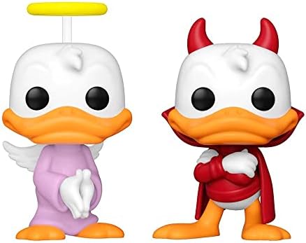 Funko Disney Pop Donald's Shoulder Angel Devil Vinyl Figure Set 2022 Wondrous Convention