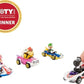 Hot Wheels Mario Kart Set of 4 Die-Cast Toy Cars with Attached Character Drivers Includes