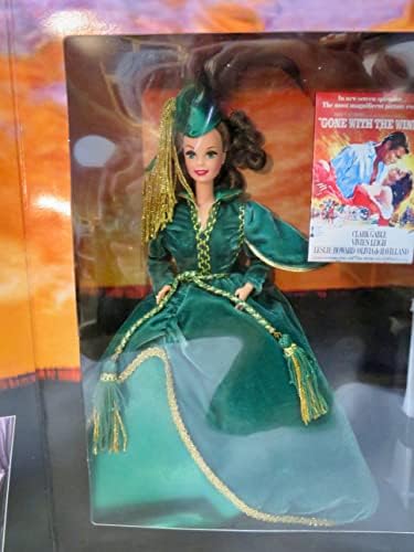 Barbie Hollywood Legends Collection Barbie Doll Scarlett O'Hara in Green Drapery Dress