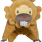 Pokemon Center Bidoof Plush Hat One Size-Adult
