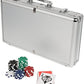 Spin Master Professional Texas Hold 'Em Poker Set Classic Game with 200 Dual-Toned Chips