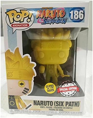 Funko Pop 186 Naruto Shippuden Six Path Glow in The Dark GITD Yellow Figure