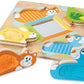 Melissa & Doug Melissa Doug First Play Wooden Touch and Feel Puzzle