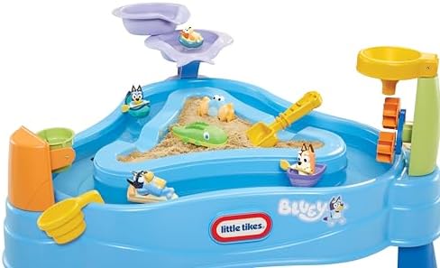 Little Tikes Bluey Water Table with 6 Bluey Active Play for Boys and Girls Ages 1-6 Years