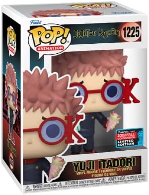Funko Pop Jujutsu Kaisen Yuji Itadori with Glasses 2022 NYCC Shared 67039