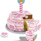 Melissa & Doug Melissa Doug Triple-Layer Party Cake Wooden Play Food Set - Birthday Cake